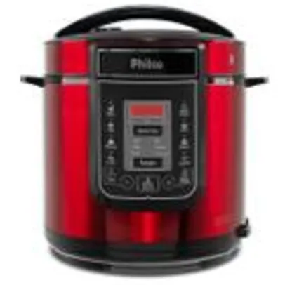 Panela de Pressão Digital Philco 6L Inox Vermelha