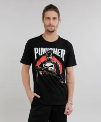 Saindo por R$ 27: Camiseta masculina Justiceiro - R$27 | Pelando