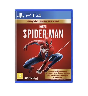 Jogo Spider-Man Edição Jogo do Ano - PS4 | R$85