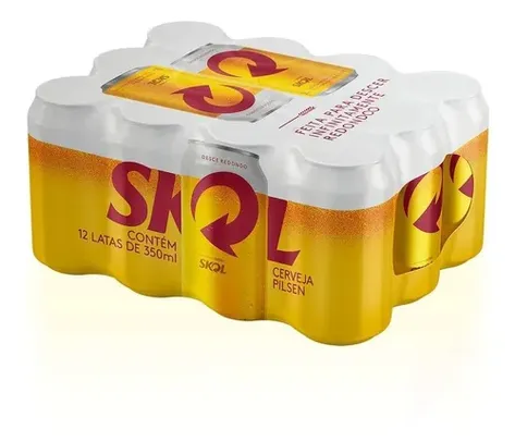 Cerveja Skol com 12 x 350 ml