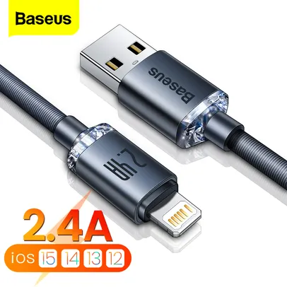 [NOVOS USUARIOS] Cabo de Carregamento Rápido p/ Iphone| 1,5m USB x Lightning BASEUS