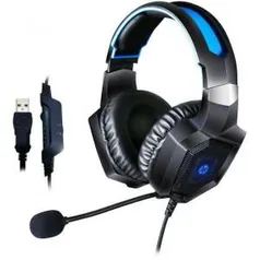 Headset Gamer HP H320GS, Surround 7.1, Led Blue