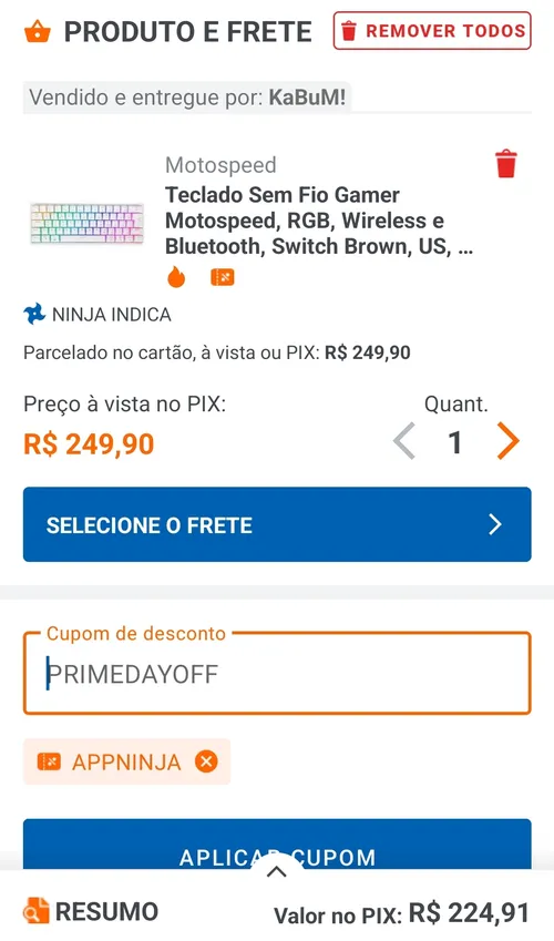 Imagem na descrição da promoção