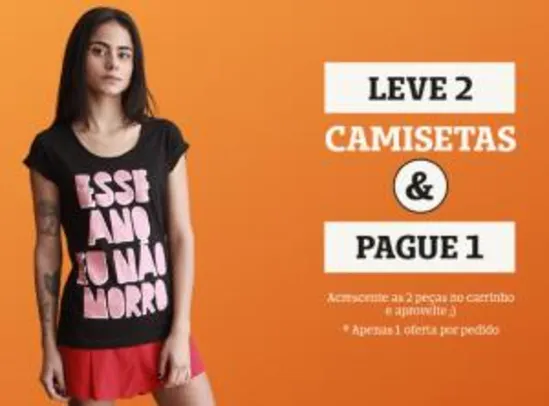 [ULTIMO DIA] Compre 1 camiseta e ganhe outra | Chico Rei