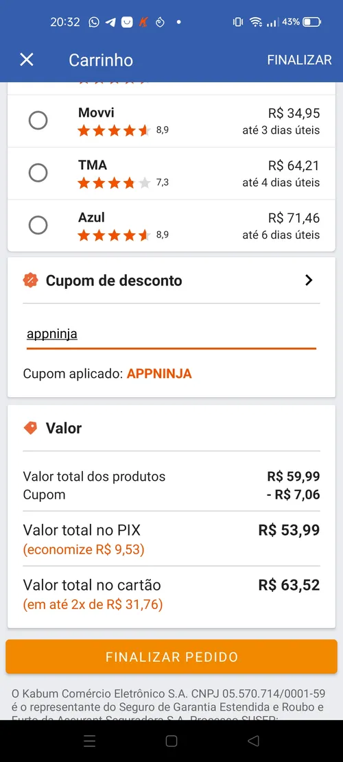 Imagem na descrição da promoção