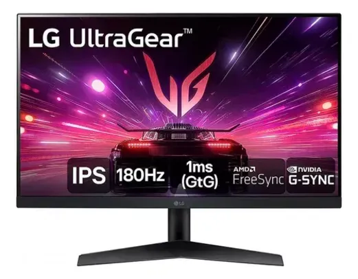 [CC Santander Black/Infinite] Monitor gamer LG Eletronics Monitores Monitor Gamer LG Ultragear 24GS60F-B LCD preto 127/220V