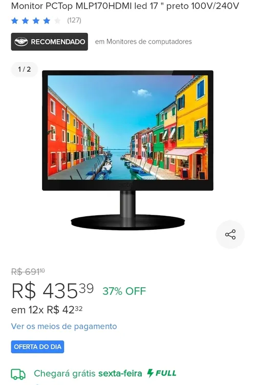 Imagem na descrição da promoção