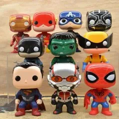 10 Pcs América Hulk Homem De Ferro Homem Aranha Mão Do Boneca Modelo Brinquedos