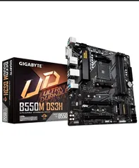 Placa Mãe Gigabyte B550M DS3H, Chipset B550, AMD AM4, mATX, DDR4