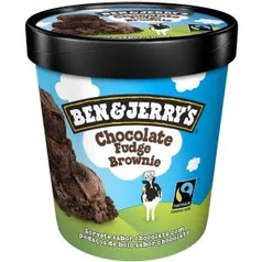 Sorvete de Chocolate Fudge Brownie BEN&JERRYS Pote 458ml - R$ 29