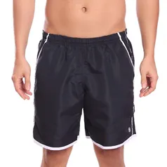 Short Masculino California Wear Praia Liso Tactel Básico Preto