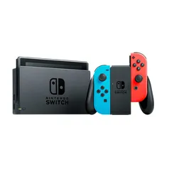 Console Nintendo Switch 32GB + Controle Joy-Con Neon Azul e Vermelho