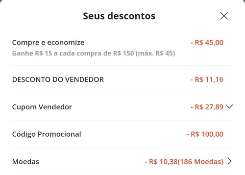 Imagem na descrição da promoção