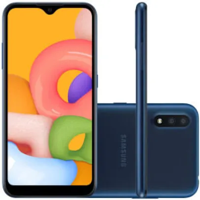 Celular Samsung Galaxy A01 Azul 32GB Tela 5.7" 2GB RAM | 659