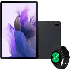 Galaxy Tab S7 FE Preto + Galaxy Watch4 Bt 40mm - Preto - PARCELADO