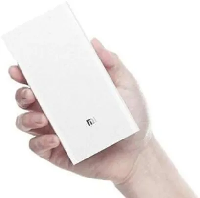 Carregador Portatil Xiaomi 20000mah Branco - R$120