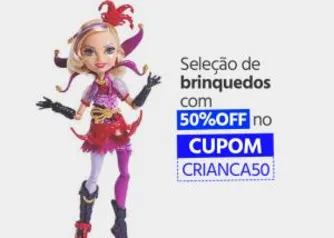 PROMOÇÃO 50% OFF EM COMPRAS DE BRINQUEDOS NO SUBMARINO