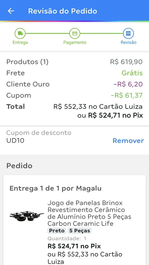 Imagem na descrição da promoção