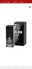 [AME R$ 293] Perfume 212 vip black Carolina Herrera EDP 100ml | R$490