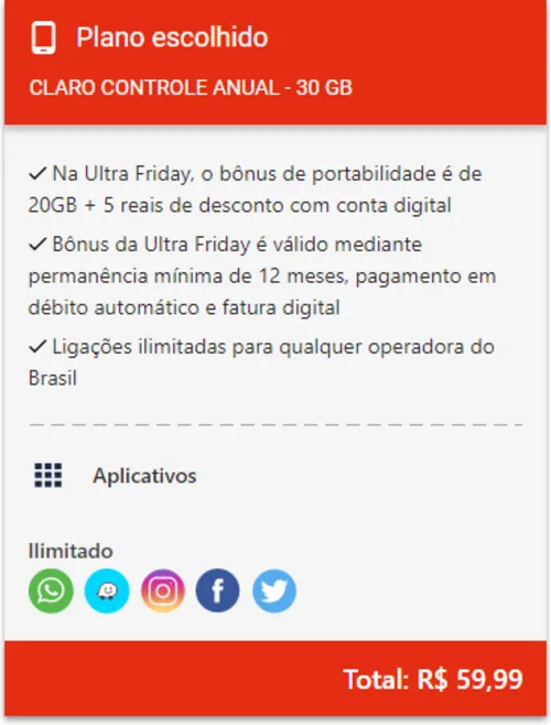 Imagem na descrição da promoção