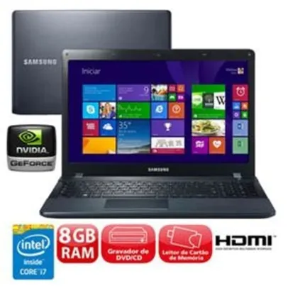 Notebook Samsung ATIV Book 2 270E5J-XD2 com Intel® Core™ i7-4510U,  por R$ 2609