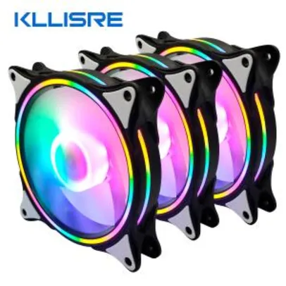 Cooler Kllisre 4pin LED Fã 120mm Silencioso 89 CFM | R$156