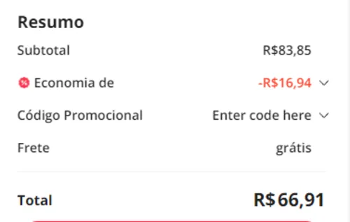 Imagem na descrição da promoção