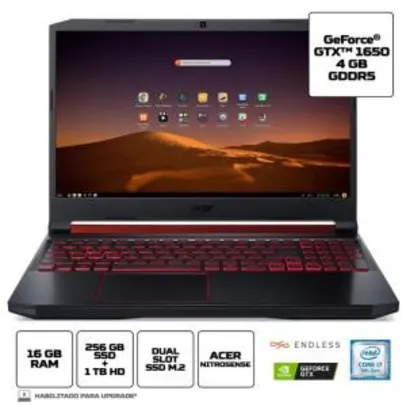 Notebook Gamer Acer Nitro 5 AN515-54-76XC | R$ 5.307
