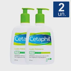 Kit 2 un Cetaphil Loção Hidratante Galderma com 473ml para Pele Normal a Seca