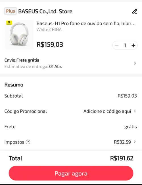 Imagem na descrição da promoção