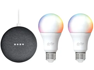 Nest Mini 2ª geração Smart Speaker - com Google Assistente + 2 Lâmpadas Inteligentes | R$209