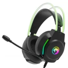 Headset Gamer Marvo, RGB, 3.5mm, Drivers de 50mm, Black, H8620