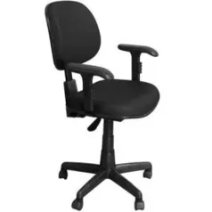 Cadeira Executiva Preta Ergonômica Giratória preta | R$246