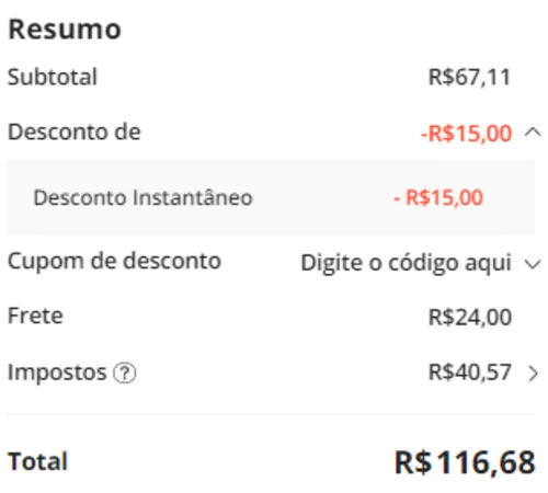 Imagem na descrição da promoção