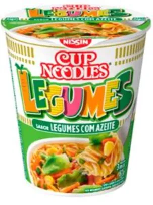 Saindo por R$ 2,69: Cup Noodles Sabor Legumes Nissin 67g | Mínimo 5 unid | R$2,69 cada | Pelando