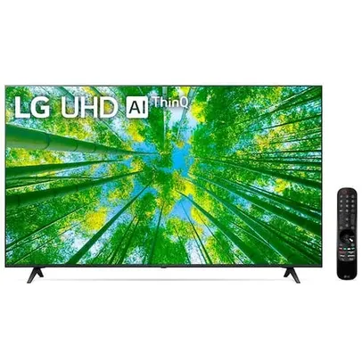 Smart TV 60 LG 4K UHD 60UQ8050 com WiFi, Bluetooth, HDR, Nvidia GEFORCE NOW, ThinQ AI, Smart Magic, Google, Alexa