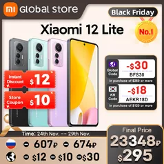 Xiaomi 12 Lite Smartphone 6GB 128GB NFC Versão Global