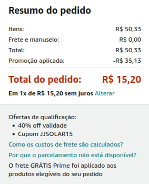 Imagem na descrição da promoção