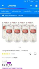 Stella Artois 8 unidades 269 ml | R$22