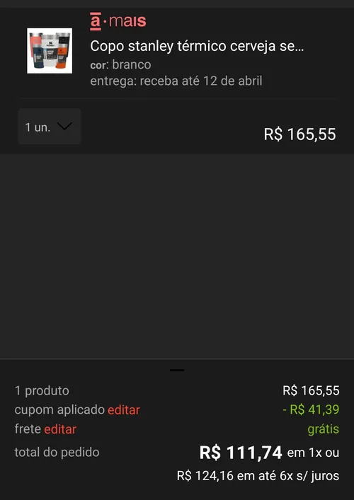 Imagem na descrição da promoção