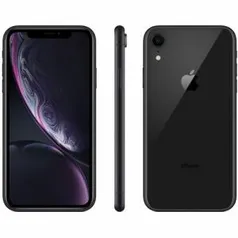 (2872 com AME) iPhone XR 64GB Preto Tela 6.1” iOS 12 4G 12MP - Apple (APP)