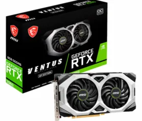 Placa de Video MSI GeForce RTX 2060 Ventus GP OC, 6GB, GDDR6, 192-bit, 912-V375-804