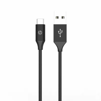 Cabo USB HP Tipo C para Smartphone - 1 metro - Garantia de 12 meses - Preto