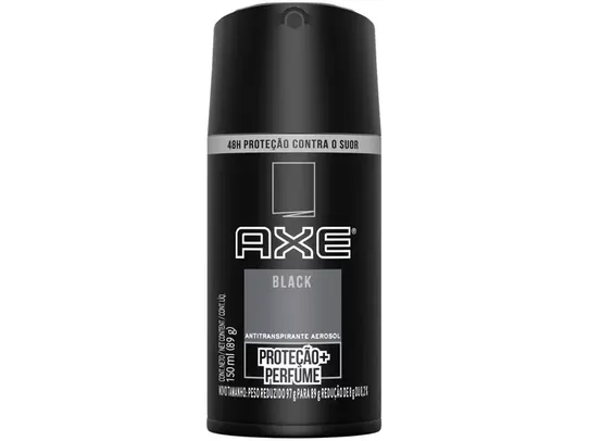 3 Desodorante Antitranspirante Aerossol Axe Black Masculino 48 Horas 150ml 