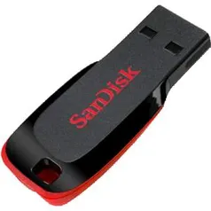 [shoptime] Pen Drives  Pen Drive 8GB - Sandisk - Cruzer Blade R$ 13,82