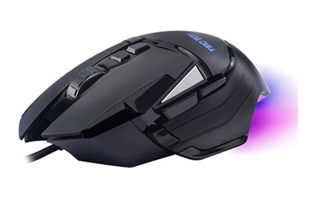 Mouse Gamer TecToy, Xrat, 10.000DPI Pixart 3325, 8 Botões Programáveis, RGB, Black