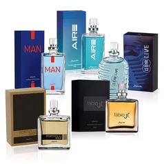 Kit 5 colônias minisséries masculina jequiti - R$51,06