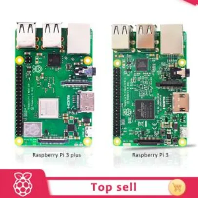 Raspberry Pi 3 Model B+ 1GB RAM Wi-fi+Bluetooth | R$190