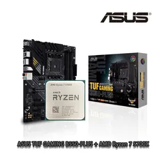 Kit - Processador Ryzen 7 5700X + Placa mãe Asus TUF Gaming B550 Plus