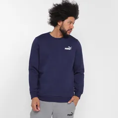 Moletom Puma Ess Small Logo Crew Fl Masculino